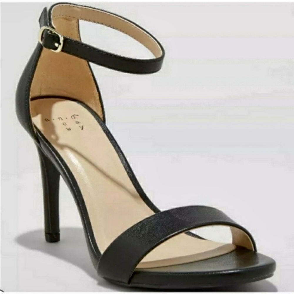 Black Myla Strap Heels